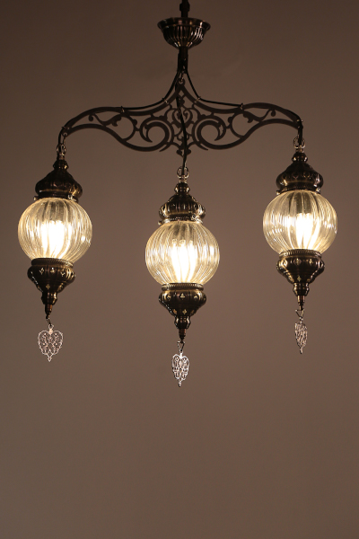 High Quality Design Chandelier with 3 Special Pyrex Glasses